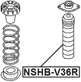 NSHB-V36R - REAR SHOCK ABSORBER BOOT