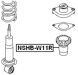 NSHB-W11R - REAR SHOCK ABSORBER BOOT