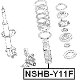 NSHB-Y11F - FRONT SHOCK ABSORBER BOOT