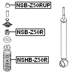 NSHB-Z50R - REAR SHOCK ABSORBER BOOT