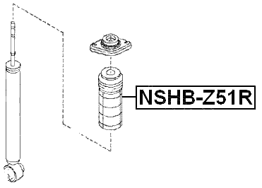 NSHB-Z51R - REAR SHOCK ABSORBER BOOT