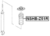 NSHB-Z51R - REAR SHOCK ABSORBER BOOT