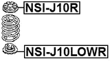 NSI-J10LOWR - REAR SPRING LOWER SEAT