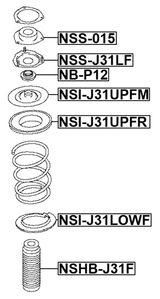 NSI-J31UPFR - FRONT SPRING UPPER SEAT