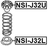 NSI-J32L - REAR SPRING LOWER SEAT