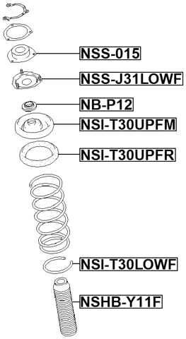 NSI-T30UPFR - FRONT SPRING UPPER SEAT