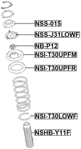 NSI-T30UPFR - FRONT SPRING UPPER SEAT