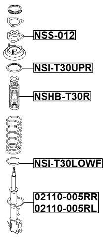 NSI-T30UPR - REAR SPRING UPPER SEAT