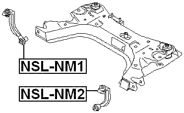 NSL-NM1 - FRONT SUBFRAME MOUNTING LINK RIGHT