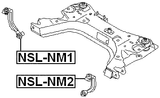 NSL-NM2 - FRONT SUBFRAME MOUNTING LINK LEFT