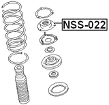 NSS-022 - FRONT SHOCK ABSORBER MOUNTING