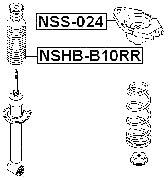 NSS-024 - REAR SHOCK ABSORBER MOUNTING