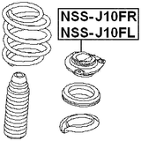 NSS-J10FL - FRONT SHOCK ABSORBER MOUNTING LEFT