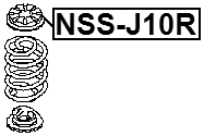NSS-J10R - REAR SPRING UPPER SEAT