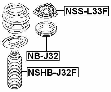 NSS-L33F - FRONT SHOCK ABSORBER MOUNTING