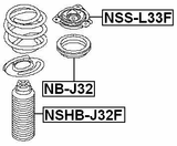 NSS-L33F - FRONT SHOCK ABSORBER MOUNTING