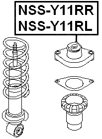 NSS-Y11RR - REAR SHOCK ABSORBER MOUNTING RIGHT