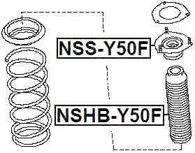 NSS-Y50F - FRONT SHOCK ABSORBER MOUNTING