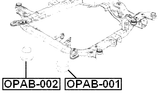 OPAB-001 - SUBFRAME BUSHING