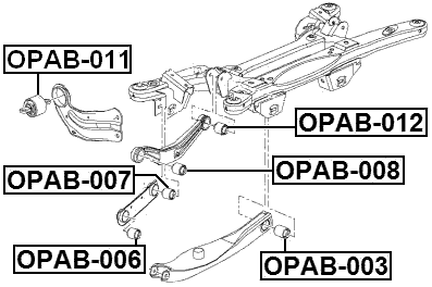 OPAB-011 - REAR TRAILING ROD BUSHING