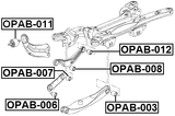 OPAB-012 - BUSHING, REAR TRANSVERSE ARM
