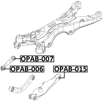 OPAB-015 - BUSHING, REAR TRANSVERSE ARM