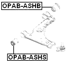 OPAB-ASHB - REAR BUSHING, FRONT CONTROL ARM