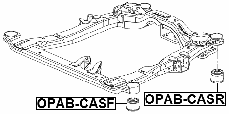 OPAB-CASR - SUBFRAME REAR BUSHING