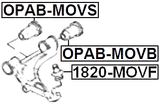 OPAB-MOVB - REAR BUSHING, FRONT CONTROL ARM