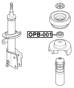 OPB-001 - FRONT SHOCK ABSORBER BEARING
