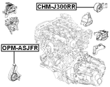 OPM-ASJFR - FRONT ENGINE MOUNT