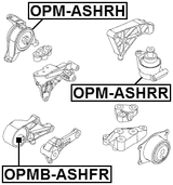 OPMB-ASHFR - FRONT ENGINE MOUNT BUSHING