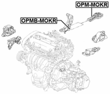 OPMB-MOKR - REAR ENGINE MOUNT BUSHING