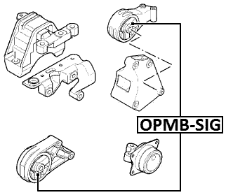 OPMB-SIG - ENGINE MOUNT BUSHING Front and Rear