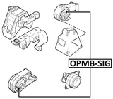 OPMB-SIG - ENGINE MOUNT BUSHING Front and Rear