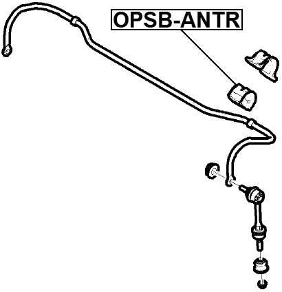 OPSB-ANTR - REAR STABILIZER BAR BUSH D24