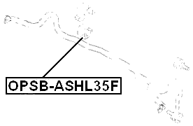 OPSB-ASHL35F - FRONT STABILIZER BAR BUSH D20