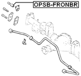 OPSB-FRONBR - REAR STABILIZER BAR BUSH D13