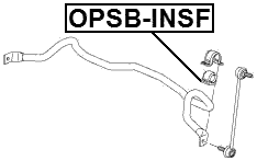 OPSB-INSF - FRONT STABILIZER BAR BUSH D24.9