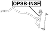 OPSB-INSF - FRONT STABILIZER BAR BUSH D24.9