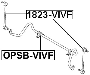 OPSB-VIVF - FRONT STABILIZER BAR BUSH D23