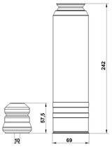 OPSHB-ASJR-KIT - BOOT WITH JOUNCE BUMPER REAR SHOCK ABSORBER KIT (SET FOR TWO SIDES)
