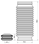 OPSHB-INSF-KIT - BOOT WITH JOUNCE BUMPER FRONT SHOCK ABSORBER KIT
