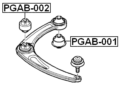 PGAB-002 - FRONT ARM BUSHING