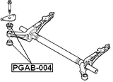 PGAB-004 - REAR CROSSMEMBER BUSHING