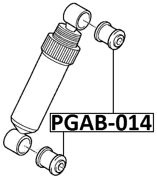PGAB-014 - BUSHING, REAR SHOCK ABSORBER