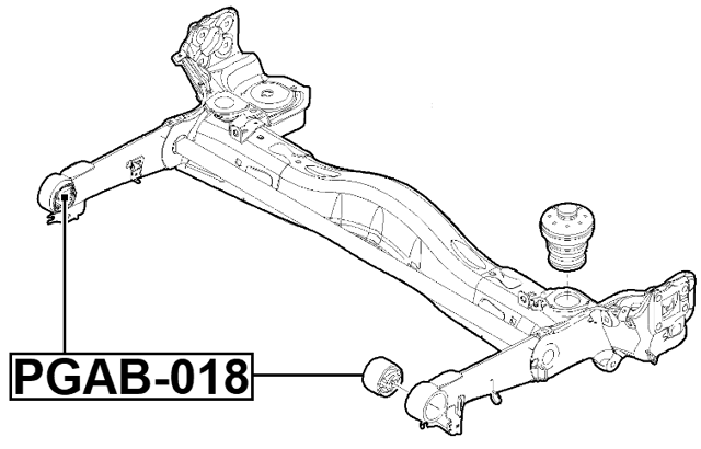 PGAB-018 - REAR CROSSMEMBER BUSHING
