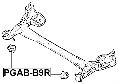 PGAB-B9R - REAR CROSSMEMBER BUSHING