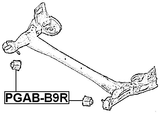 PGAB-B9R - REAR CROSSMEMBER BUSHING