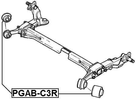 PGAB-C3R - REAR CROSSMEMBER BUSHING
